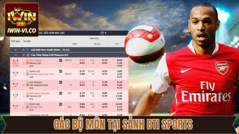 BTi Sports - Sảnh Cược Thể Thao Cực Kỳ Uy Tín Và Đẳng Cấp 4 Một vài bộ môn thể thao cuốn hút trên sảnh cược